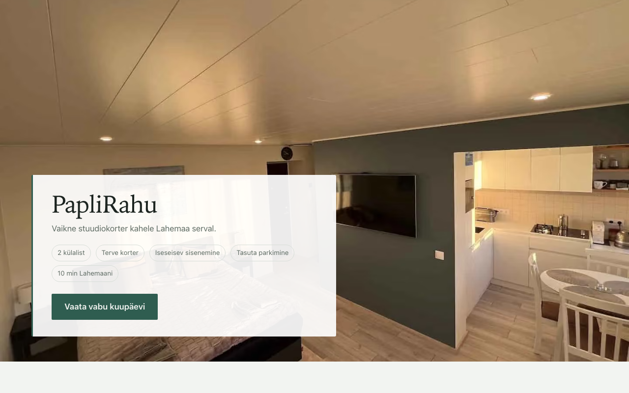 PapliRahu — live site